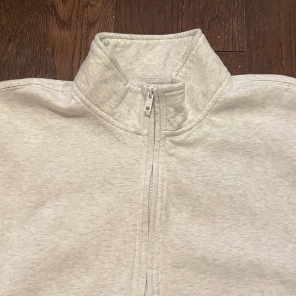 BP Relaxed Quarter Zip Pullover Heather Grey Size XS - Picture 5 of 11